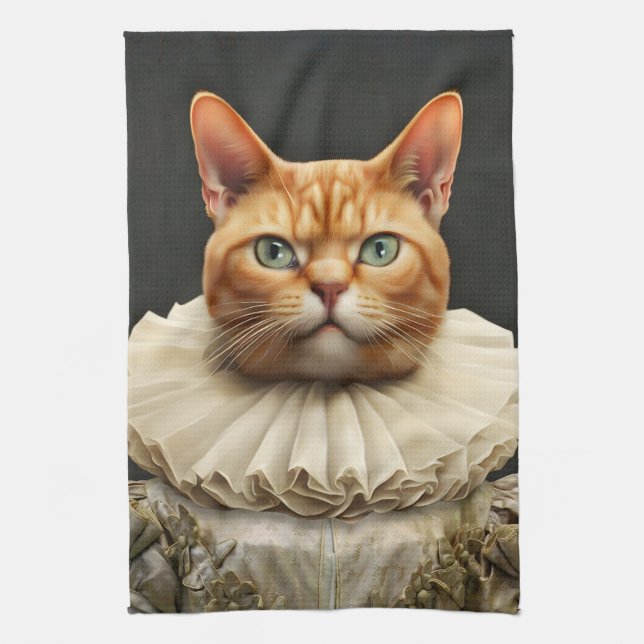 Regalkatze Geschirrtuch (Vertikal)