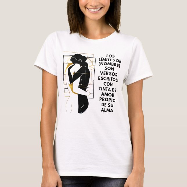 Regalo(Nombre)Límites = Amor Propio en Mayúscula  T-Shirt (Vorderseite)