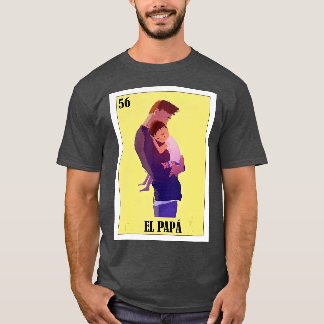 Regalo para Papa Spanish Dad Lottery Gift  El T-Shirt (Vorderseite)
