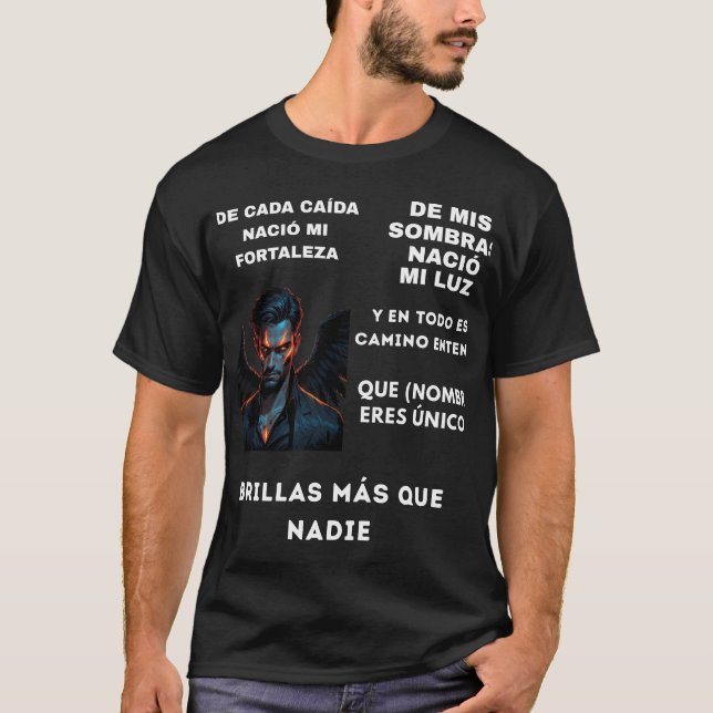 REGALO PERSONALIZADO (NOMBRE)TU BRILLAS T-Shirt (Vorderseite)