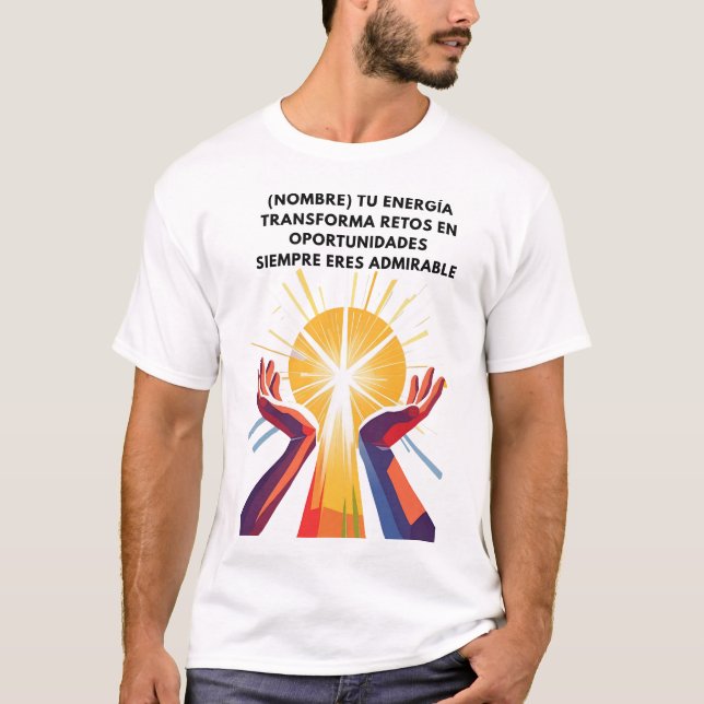 REGALO PERSONALIZADO PARA (NOMBRE) ENERGIA  T-Shirt (Vorderseite)