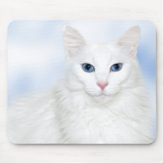 Regalweiße Katze Mousepad