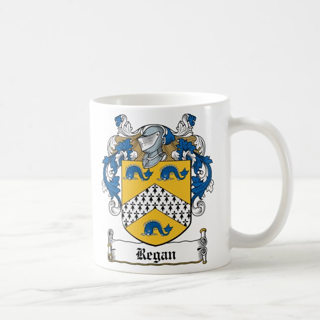 Regan Familienwappen Kaffeetasse (Rechts)