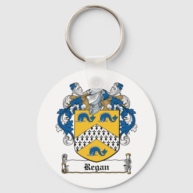 Regan Familienwappen Schlüsselanhänger (Vorderseite)