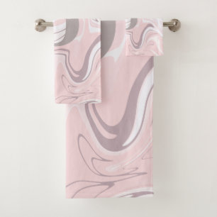 Regard de marbre rose et blanc minimaliste éléga