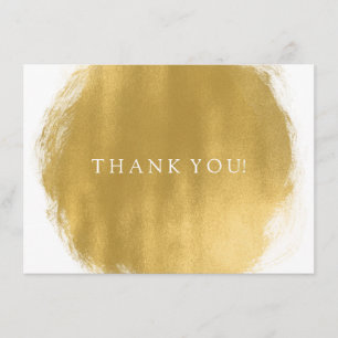 Regard de peinture d'or de note de Merci de