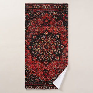 Regard de tapis de Perse dans le domaine teinté