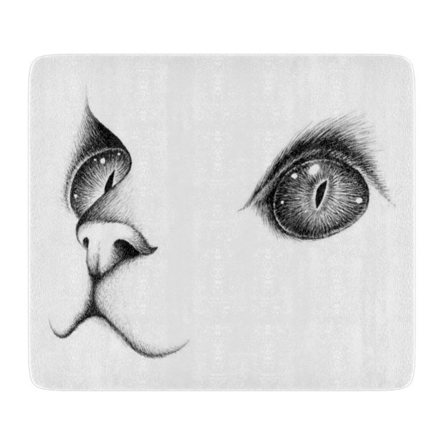 "Regard du Persan" "Planche à Découper Vitre" Schneidebrett (Vorderseite)