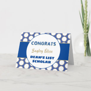 Regarde ! Carte de félicitations pour les boursier