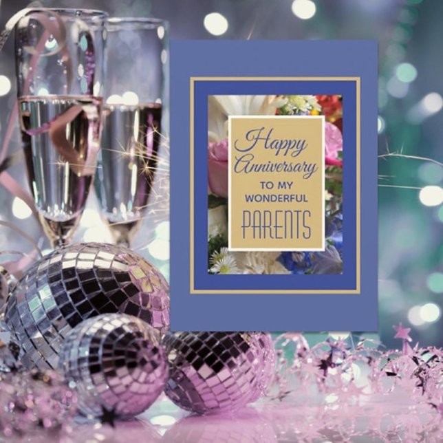 Regarde @ Joyeux anniversaire aux parents carte de (Créateur téléchargé)