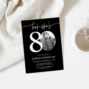 Regarde qui a 80 ans Invitation d'anniversaire 8