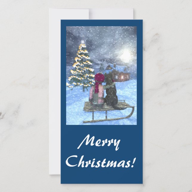 Regarder la carte de Noël Père Noël (Devant)