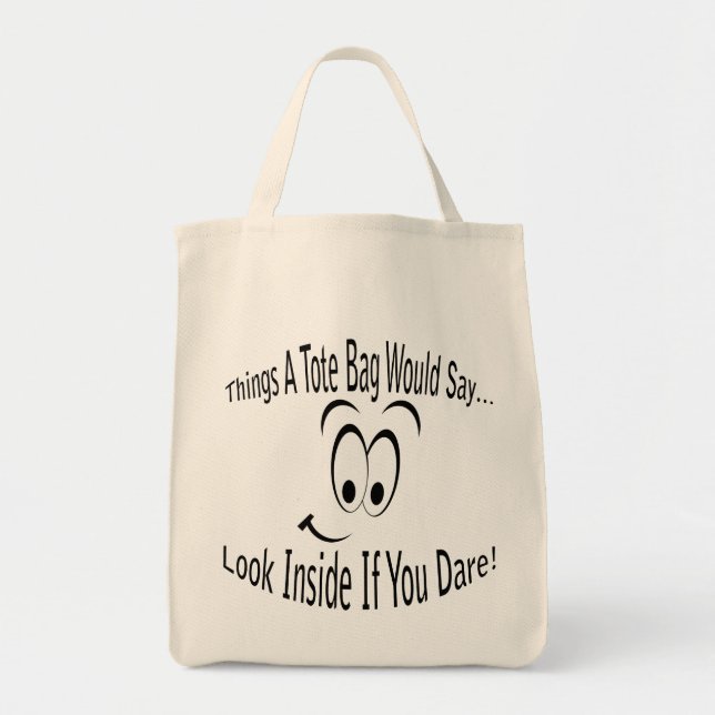 Regardez à l'intérieur du Sac fourre-tout (Devant)