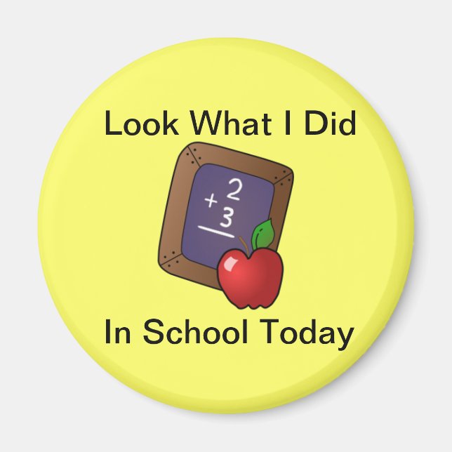 Regardez Ce Que J'Ai Fait Dans Le Magnet De L'Écol (Devant)