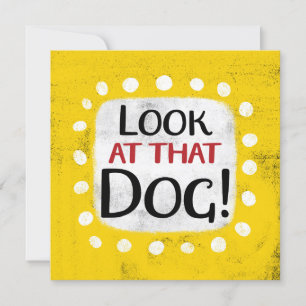 Regardez Cette Carte De Voeux De Chien