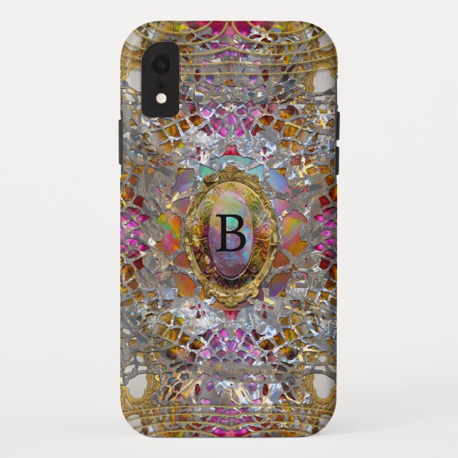 Regardez Cool kaléidoscope XR Protected Monogram Case-Mate iPhone Hülle (Rückseite)