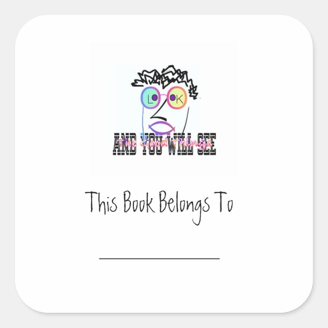 Regardez Et Vous Verrez Sticker Plaque (Devant)