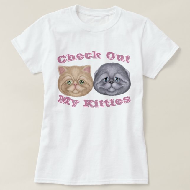 Regardez My Kitties T-Shirt (Design devant)