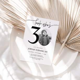 Regardez qui a 30 ans Photo Invitation du 30e an