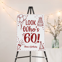 Regardez qui a 60 ans ! Moderne Photo 60e Annivers
