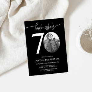 Regardez qui a 70 ans Invitation d'anniversaire