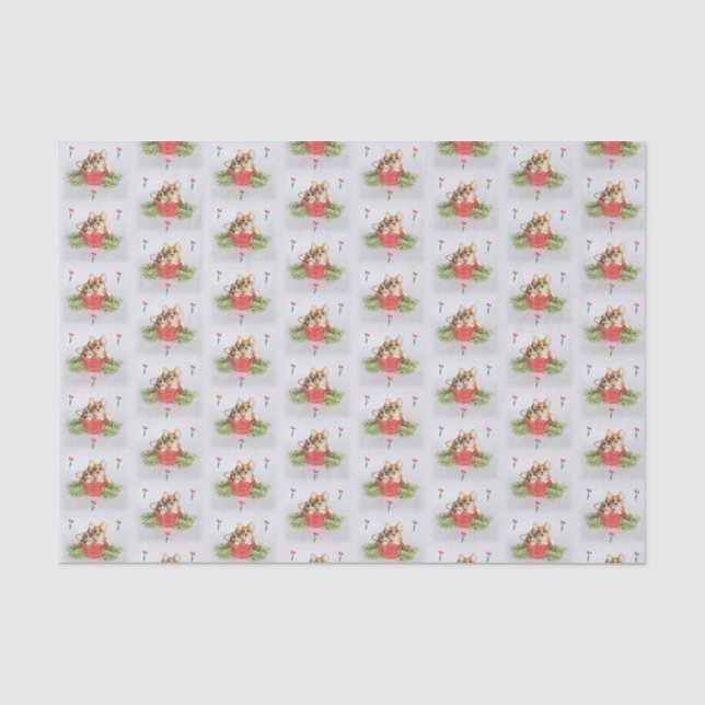 "Regardez qui a fleuri !" Papier de soie de soie (Recto)