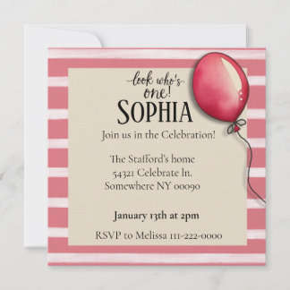 Regardez qui a un anniversaire Invitation