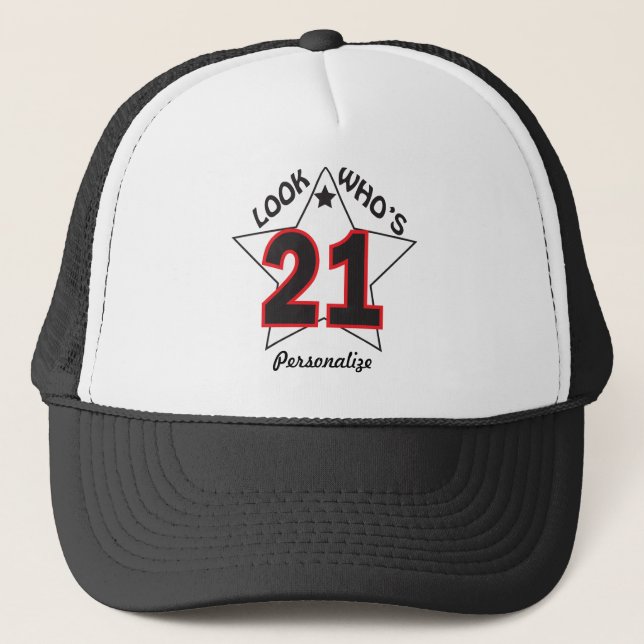 Regardez qui est 21 Casquette | 21e anniversaire | (Devant)