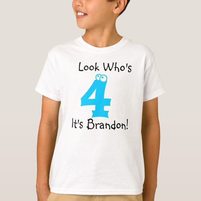 Regardez qui est T-shirt personnalisable de (Devant)
