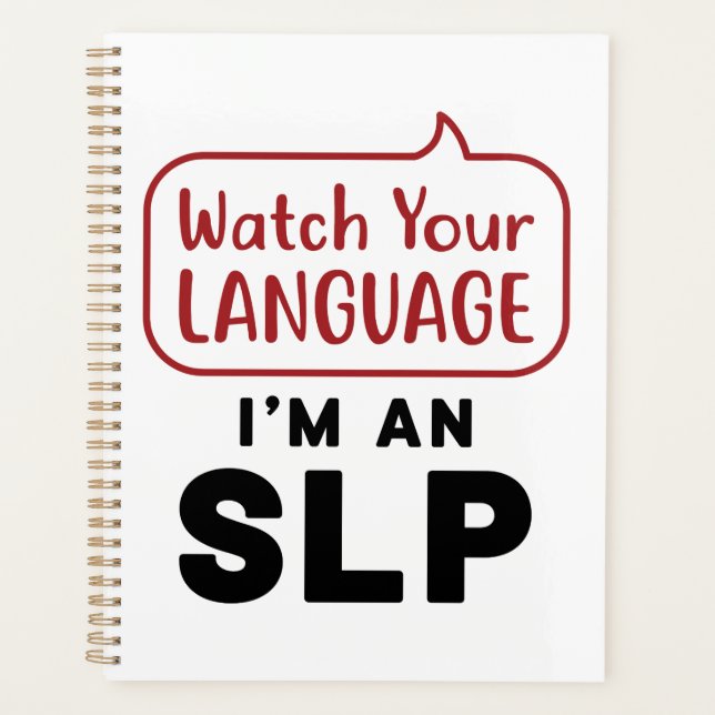 Regardez votre langue Je suis un SLP (Devant)