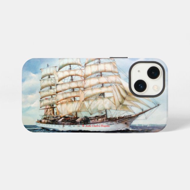 Regata Cutty Shark iPhone 13 Mini Hülle (Rückseite (Horizontal))