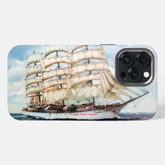 Regata Cutty Shark iPhone 13 Pro Max Hülle (Rückseite (Horizontal))