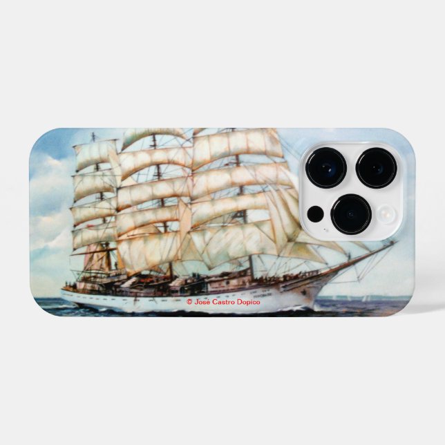 Regata Cutty Shark iPhone 14 Pro Hülle (Rückseite (Horizontal))