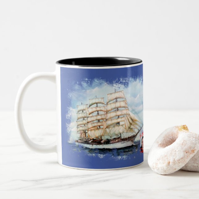 Regata Zweifarbige Tasse (Mit Donut)