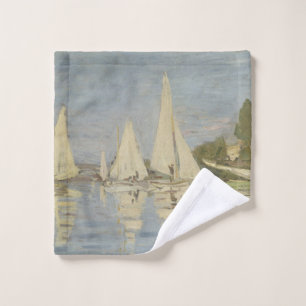 Régates à Argenteuil, peinture à l'huile, Claude M