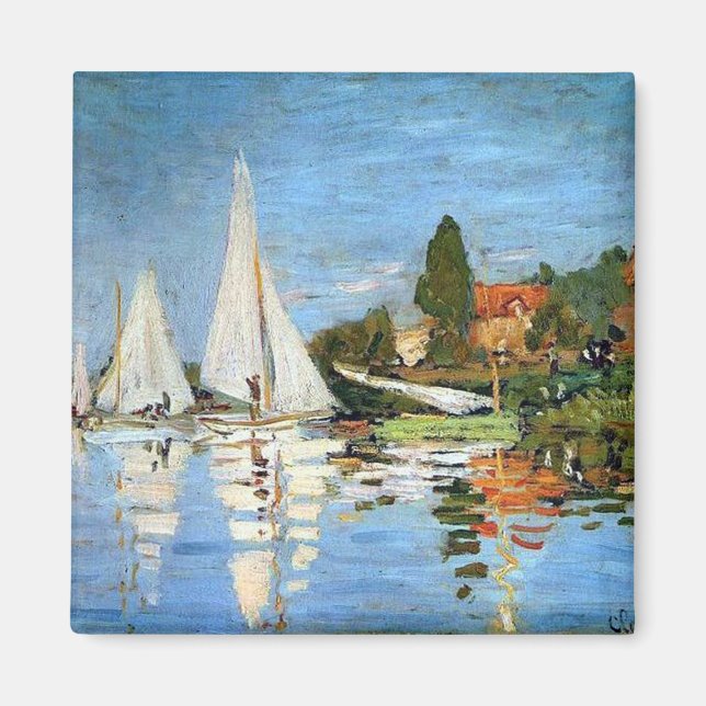 Regatta bei Argenteuil Claude Monet Magnet (Vorne)