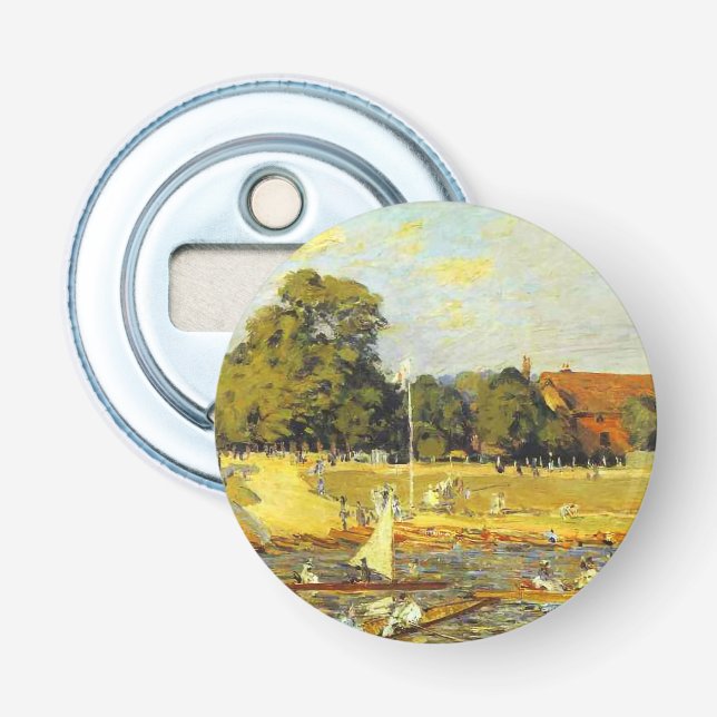 Regatta bei Hampton Court Alfred Sisley Poster Flaschenöffner (Vorderseite)