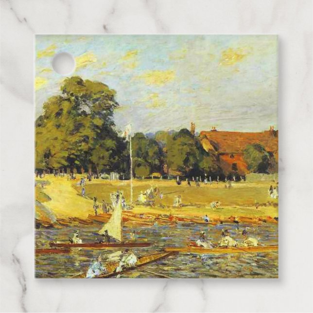 Regatta bei Hampton Court Alfred Sisley Poster Geschenkanhänger (Vorderseite)