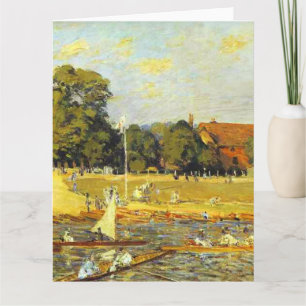 Regatta bei Hampton Court Alfred Sisley Poster Karte