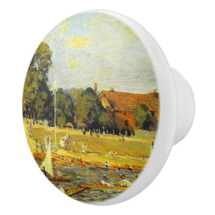 Regatta bei Hampton Court Alfred Sisley Poster Keramikknauf