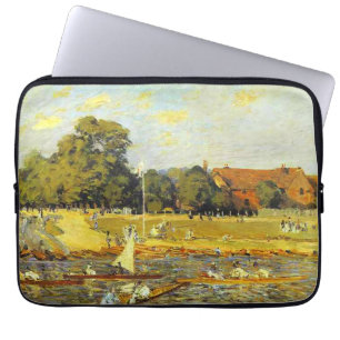 Regatta bei Hampton Court Alfred Sisley Poster Laptopschutzhülle