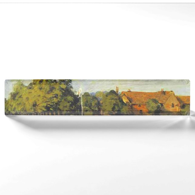 Regatta bei Hampton Court Alfred Sisley Poster Namensplakette (Vorderseite)