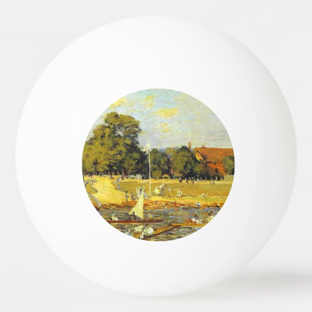 Regatta bei Hampton Court Alfred Sisley Poster Tischtennisball (Vorderseite)