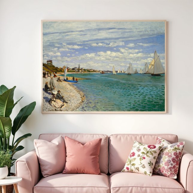 Regatta bei Sainte-Adresse, Monet Fine Art Poster (Von Creator hochgeladen)