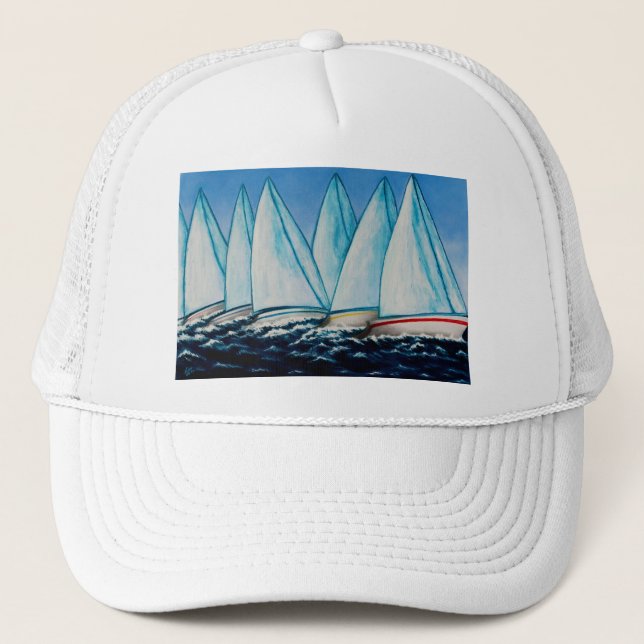 Regatta-blaue Kappe (Vorderseite)