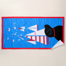 Regatta Day Black Dog Beach Handtuch