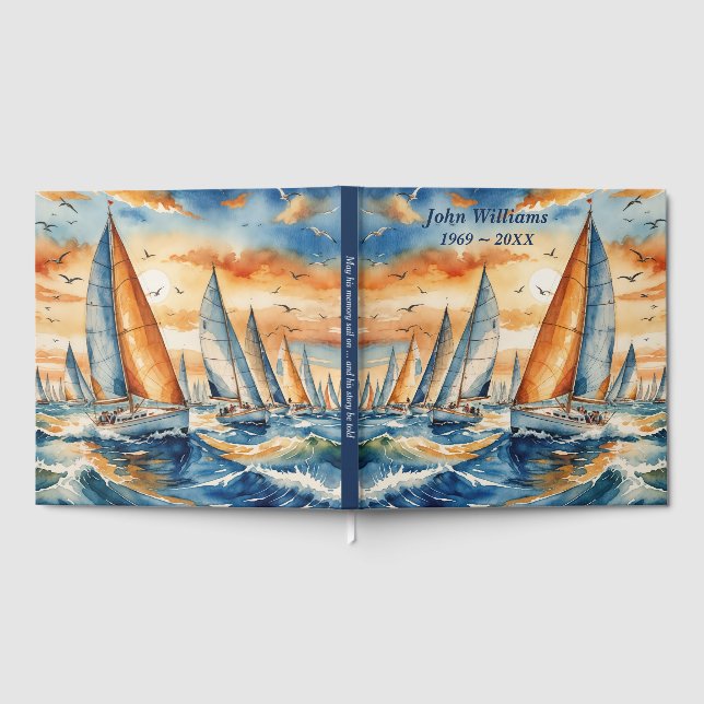 Regatta für Wasserfarben Gästebuch (Voll)