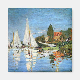 Regatta in Argenteuil Claude Monet Magnet