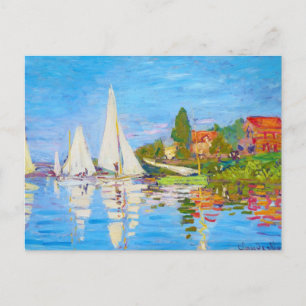 Regatta in Argenteuil Claude Monet Postkarte