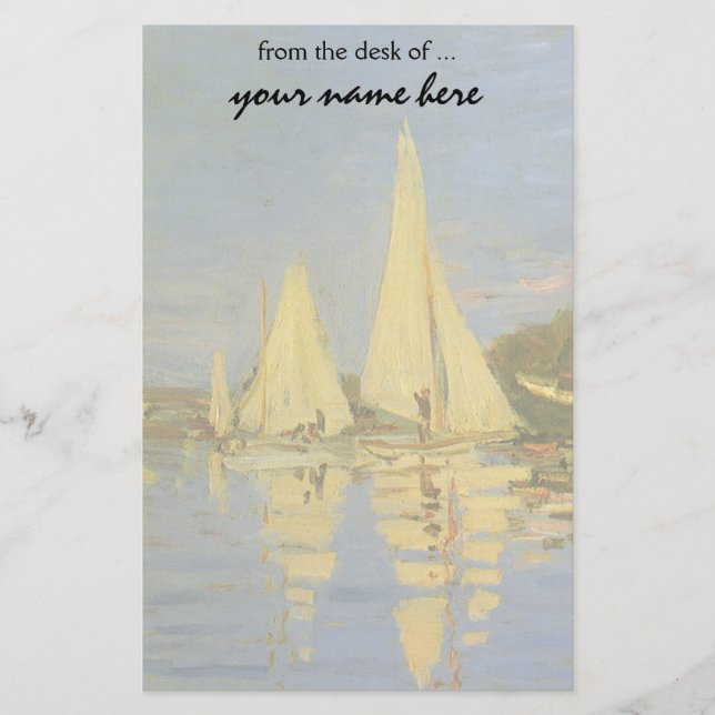 Regatta in Argenteuil durch Claude Monet Briefpapier (Vorderseite)